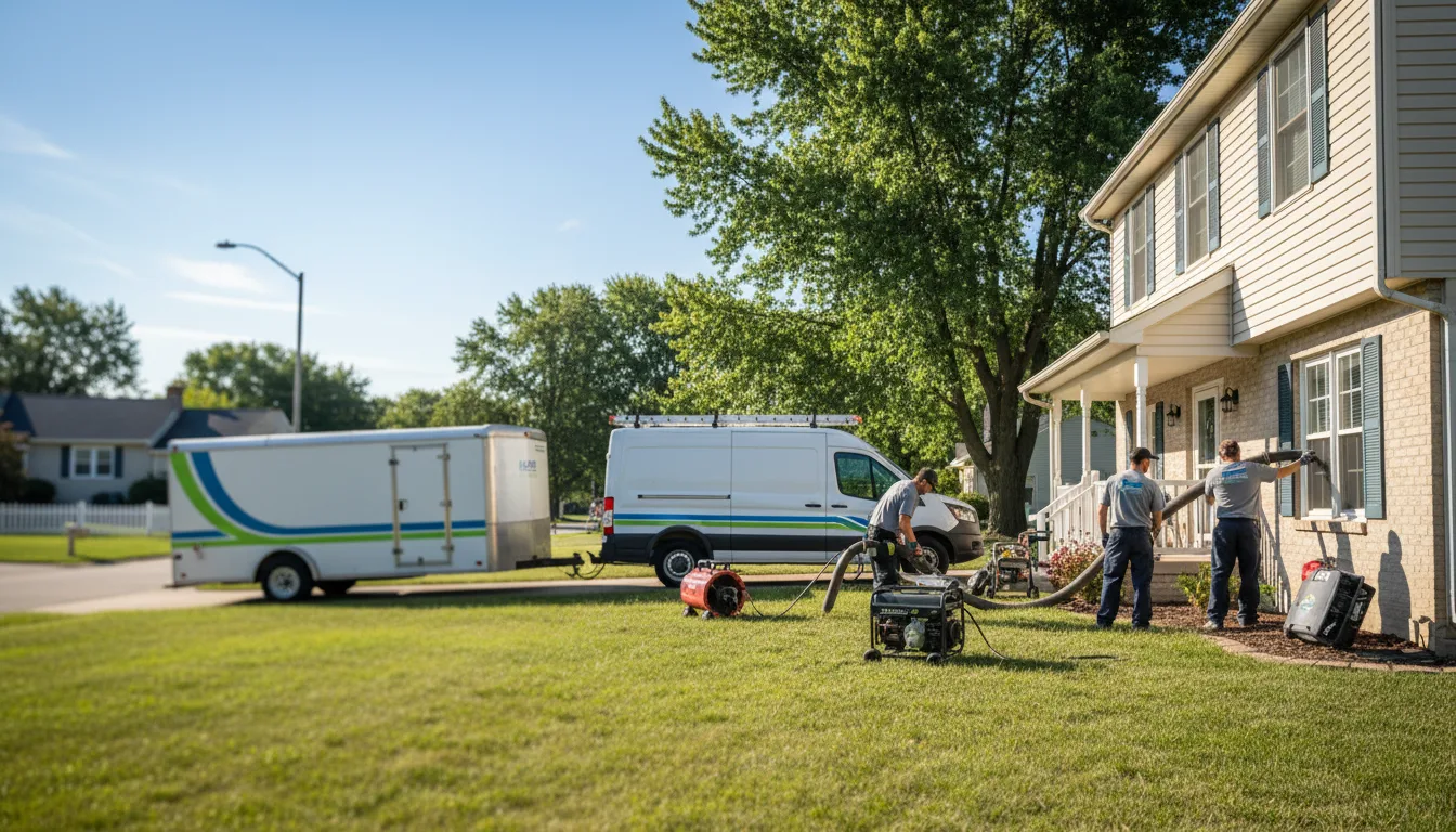 Flooded Basement Restoration And Cleanup With Repair in Preemption, IL near me